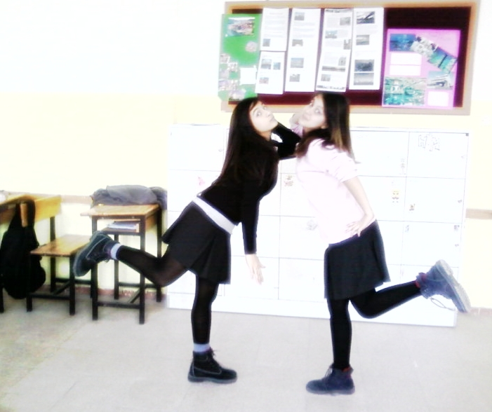 my friend and me